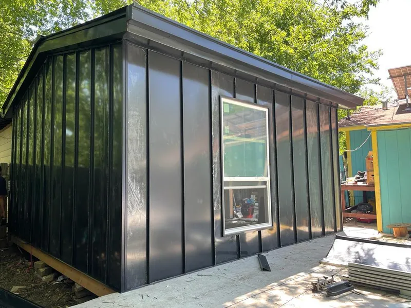 Black standing seam metal wall panels for Metal Roof Installation in Carroll